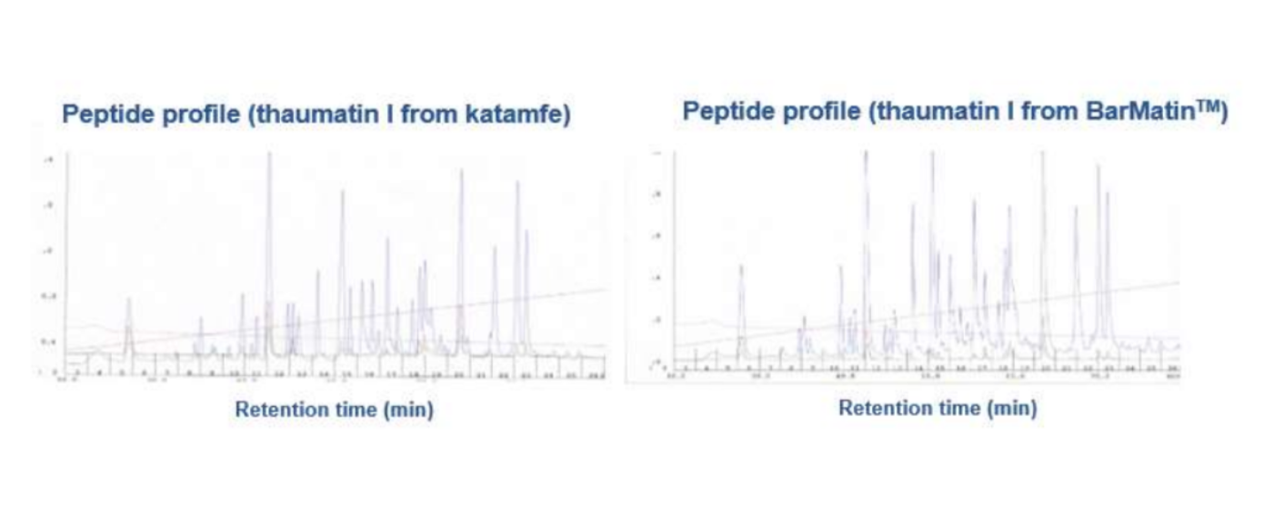 Enzymatic degradation of thaumatin I